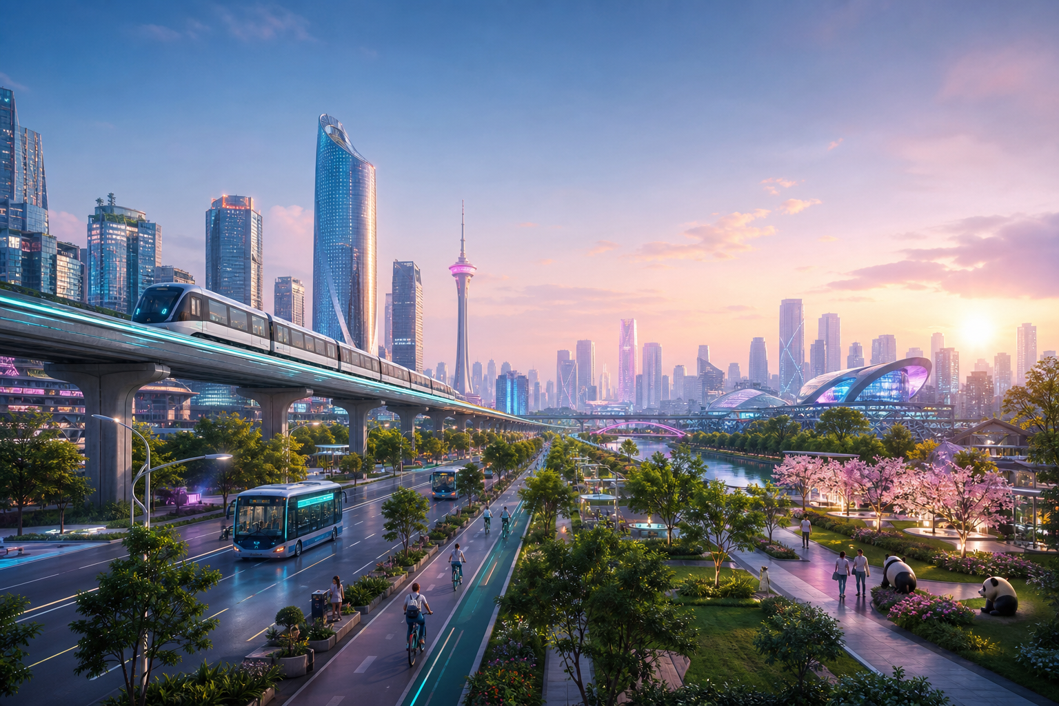 清晨：绿色智慧出行与未来街道