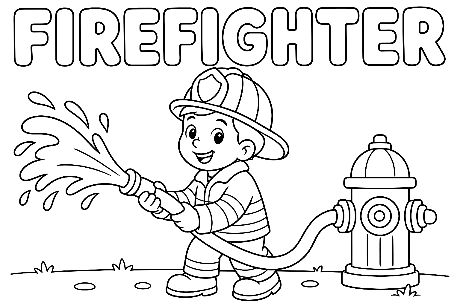 firefighter 涂色