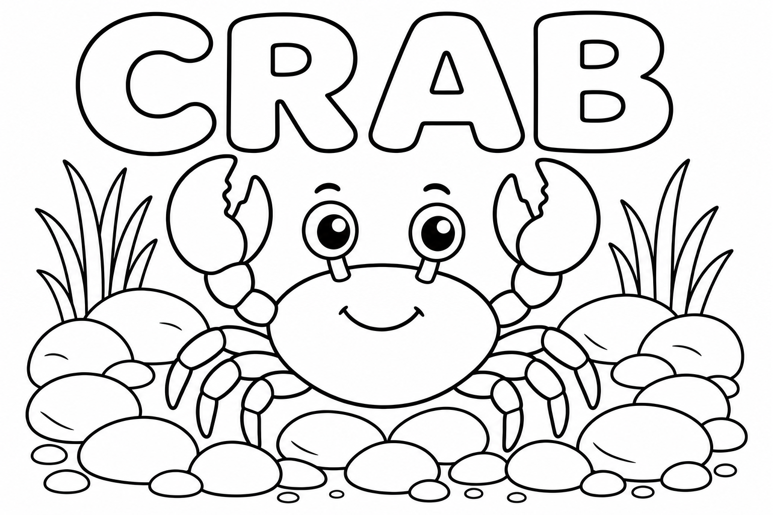 crab 涂色：螃蟹
