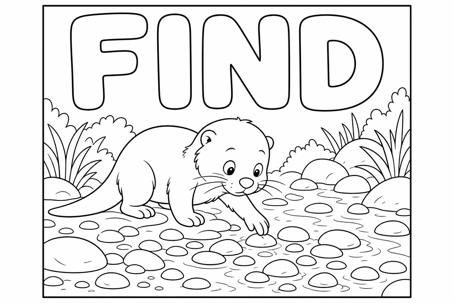 find 涂色：水獭寻找