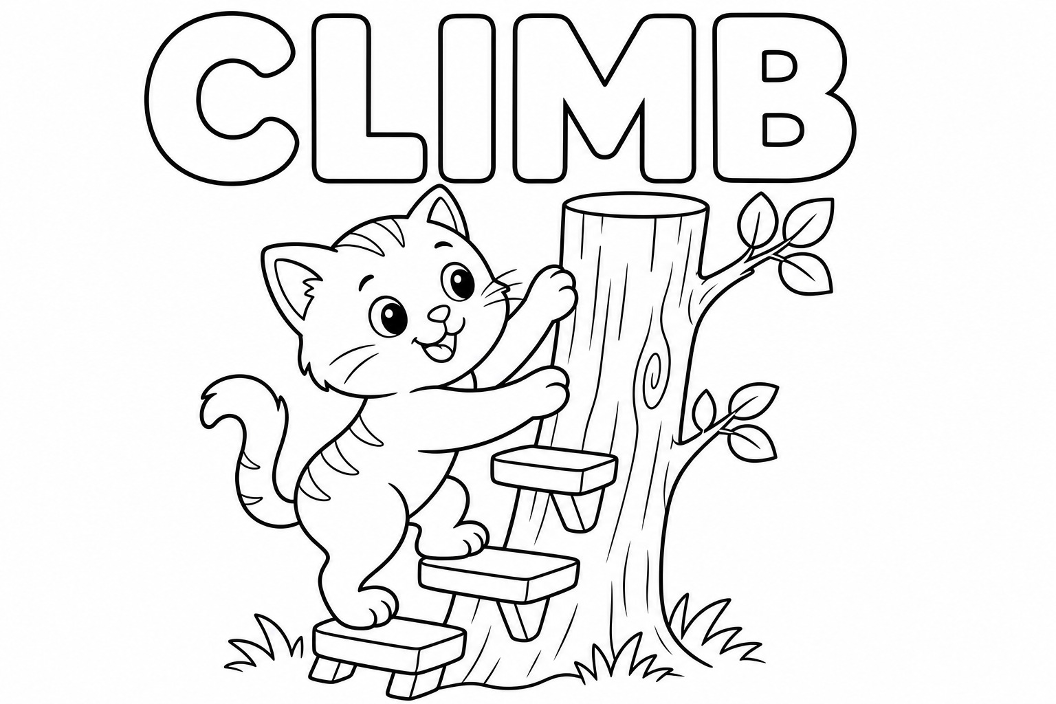 climb 涂色：小猫爬